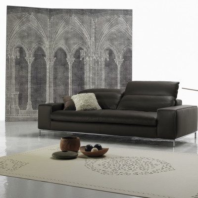 Moderne bank 2-zits luxe lederen bankstellen tweezitter woonkamer design Prianera bank