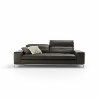 Moderne bank 2-zits luxe lederen bankstellen tweezitter woonkamer design Prianera bank