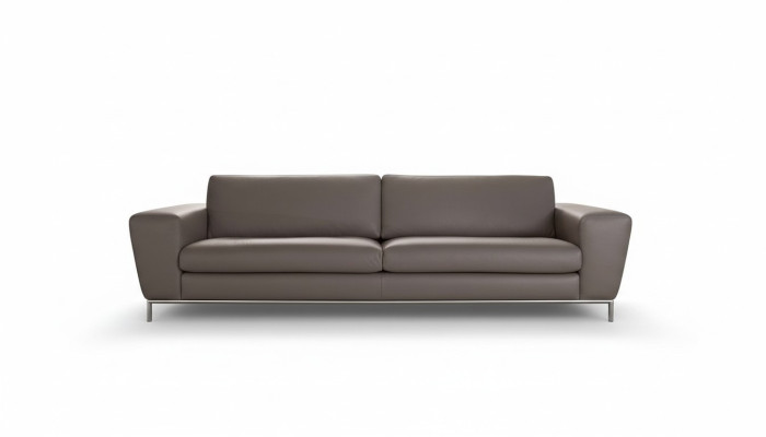 Moderne leren bankstellen Designbank Driepersoonsbank Zit Grijs Bank 3 Zit Prianera
