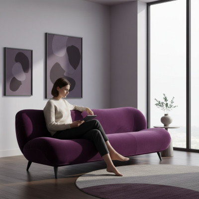 Prianera Luxe Bank 3-zitsbanken Zit Stof Ontwerp Bank Meubels Stijl Textiel Nieuw
