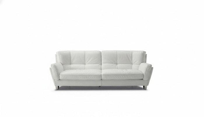 Luxe bankstel 3-zitsbank houten meubels driepersoons Prianera bankstellen Wit leren bankstellen