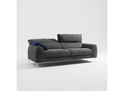 Driepersoonsbank 3-zits banken bekleding Prianera meubels luxe textiel banken grijs