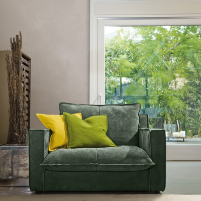 Fauteuil Bekleding Meubels Relax Design Meubels Groen Lounge Luxe Eenzitter Prianera