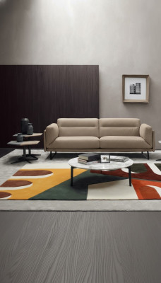 Luxe driezitsbank 3-zitsbanken Moderne meubels Beige bank