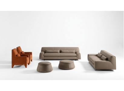 Sofagarnitur Couch Bekleding Leren Bankstel Prianera Italiaanse Meubelen Bank