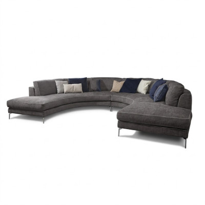 Ronde luxe hoekbank hoekbank bekleding meubels sofa