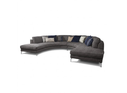 Ronde luxe hoekbank hoekbank bekleding meubels sofa