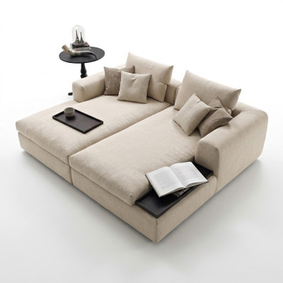 Eckbank Italiaanse meubels Hoekbank Bank Bekleed bankstel Bankstel Sofas