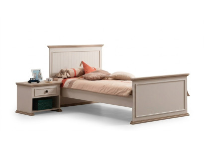 Bed Eenpersoonsbed Nachtkastje Slaapkamer 2-delig Modern Luxe Meubels Nieuw