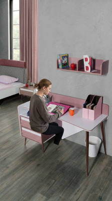 Bureau Hout Roze Tafel Bureaus Plank Meubilair Tienerkamer Ontwerp