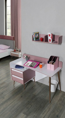Bureau Hout Roze Tafel Bureaus Plank Meubilair Tienerkamer Ontwerp