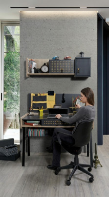 Schrijftafel wandplank tafel Italiaanse stijl meubels hout nieuw