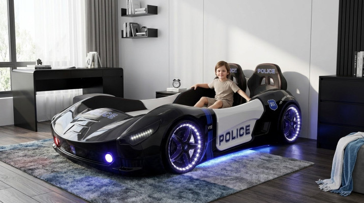 Raceauto Autobed Matras Kinderbed Auto-bed Kinderkamer meubels