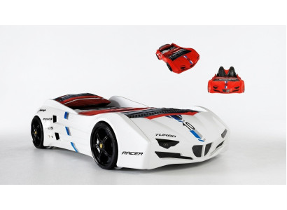 Racecar Car Bed with Mattress Autobed Children's Room Beds Furniture New