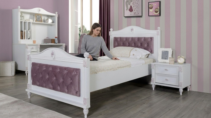Bed Frame Youth Room Children's Room Modern Wood Beds New