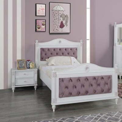 Ontwerper Bed Nachtkastje Slaapkamer Jeugdkamer Set Meubels 2-delig. Bedden