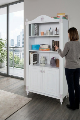 Boekenkast Boekenplank Tienerkamer Hout Meubels Planken Wit Plank