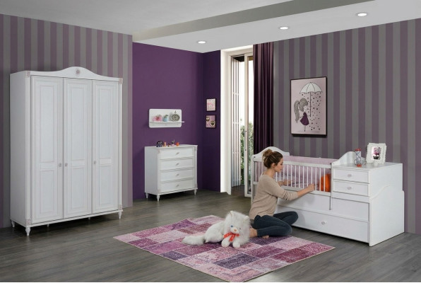 Kinderkamerset Kinderslaapkamer Kledingkast Commode Slaapkamer