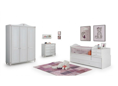 Kinderkamerset Kinderslaapkamer Kledingkast Commode Slaapkamer