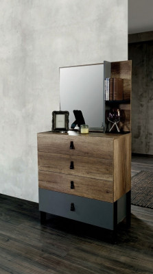 Ladenkast met spiegel Hout Modern Luxe Ontwerp Kinderkamer Ladenkasten