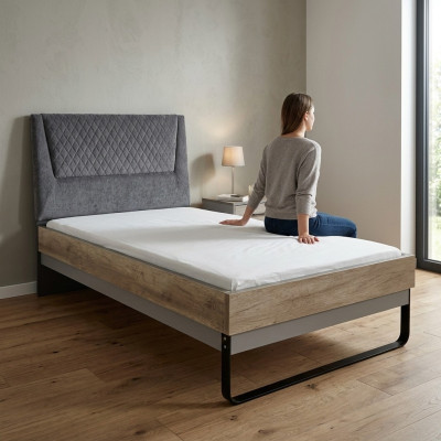 Bed tienerkamer kinderkamer ontwerp meubels bedden slaapkamer bruin