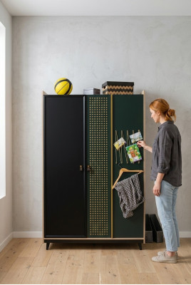 Slaapkamer kledingkast ontwerp Jeugdkledingkasten Blauw Meubels Nieuw