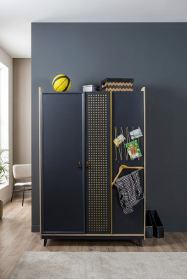 Slaapkamer kledingkast ontwerp Jeugdkledingkasten Blauw Meubels Nieuw