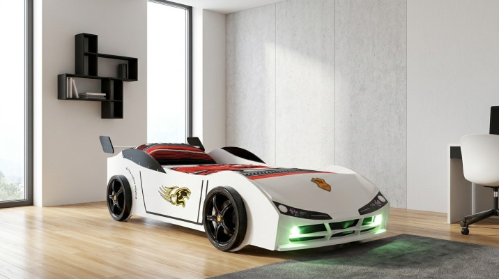 Race car auto bed mattress children's bed car bed nursery furniture.