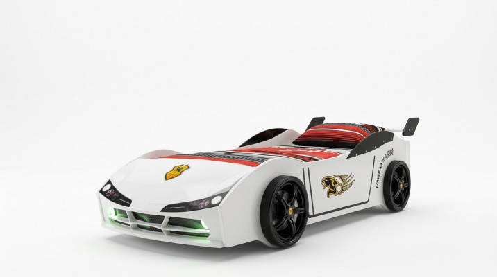 Race car auto bed mattress children's bed car bed nursery furniture.
