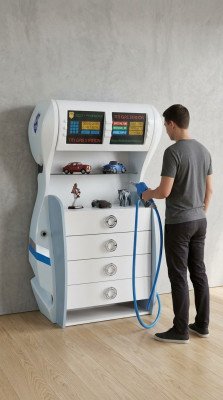 Ontwerper dressoir kast plank kinderkamer dressoir tankstation nieuw