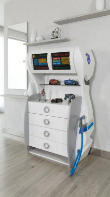 Ontwerper dressoir kast plank kinderkamer dressoir tankstation nieuw