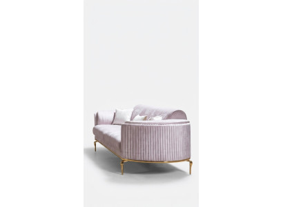 Luxe driezitsbank bank moderne banken textiel stof 234 cm xxl