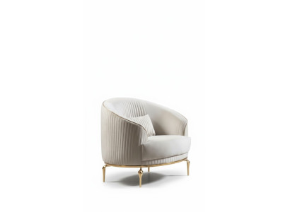 Luxury eenzitter fauteuil bank stoffering meubels ontspannen club ontwerper sofa.