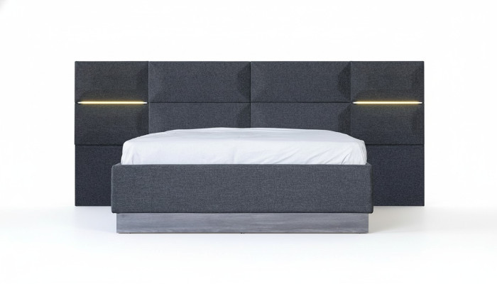 Bed Bekleding Ontwerp Materiaal Hout Dubbel Hotelbedden Nieuw Modern