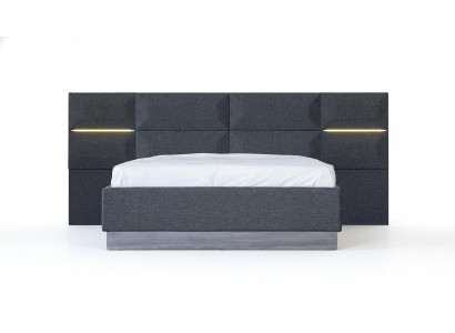 Bed Bekleding Ontwerp Materiaal Hout Dubbel Hotelbedden Nieuw Modern