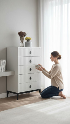 Ladenkast houten kasten consoles slaapkamer moderne hoge kast sideboard.