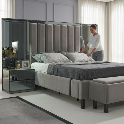 Meubelen 2x Nachtkastje Houten Console Tafels Bijzettafels Slaapkamer Compleet
