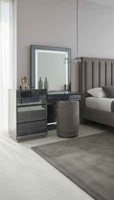 Kaptafel Set Console Slaapkamermeubelen Ontwerp Kruk Luxe Tafel Hout 2-delig