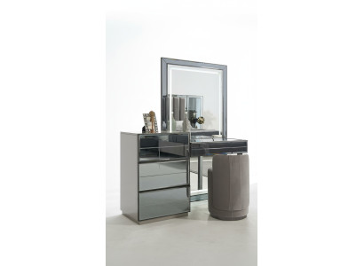 Kaptafel Set Console Slaapkamermeubelen Ontwerp Kruk Luxe Tafel Hout 2-delig