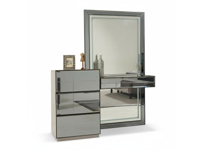 Toilettafel met spiegelconsoletafel houten moderne slaapkamer