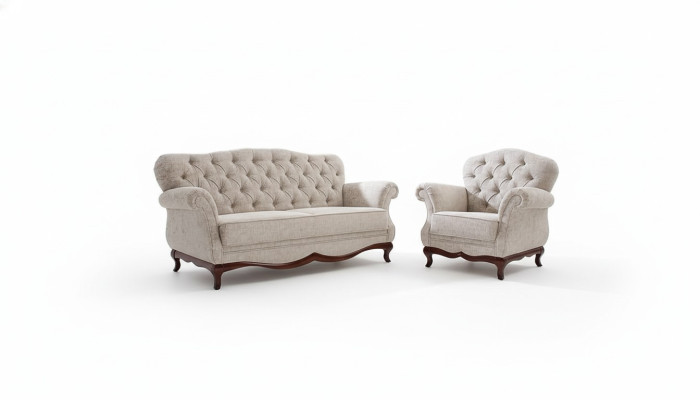 Zitkussen Chesterfield bankstel bank bank 2-delige banken banken 3+1