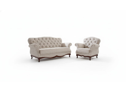 Zitkussen Chesterfield bankstel bank bank 2-delige banken banken 3+1