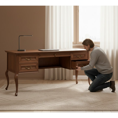 Bureau Houten Tafel Tafels Bureaus Meubels Kantoor Meubelen Ontwerp