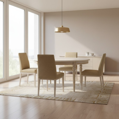 Ronde houten tafels Eetkamer meubels Tafel Klassieke ronde eettafel Nieuw