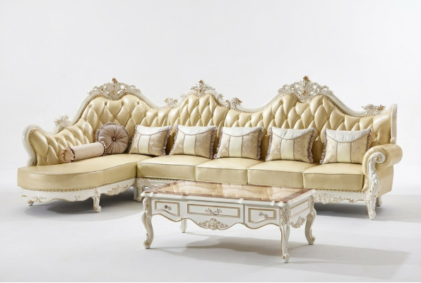 Klassieke Chesterfield bank bankbekleding set hoekbank barok hoek