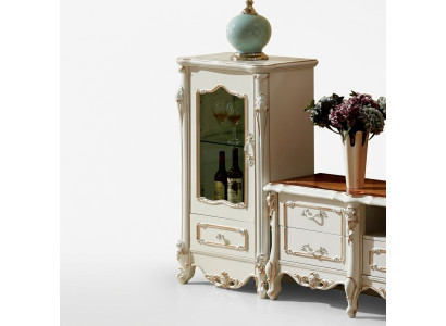 Vitrine Luxe Kast Hout Stijl Wit Glas Nieuw Kasten Glazen Kast