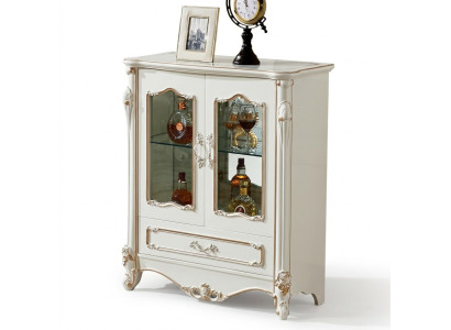Vitrine Vitrinen Kast Houten Kast Glazen Kasten Kleur Wit Meubels Luxe