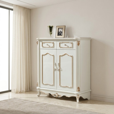 Laden van houten dressoir Witte dressoirs Woonkamer