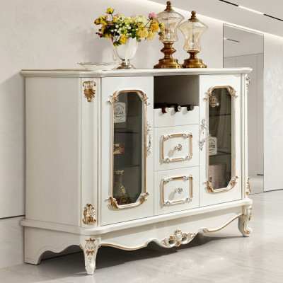 Klassiek dressoir glazen kast commode meubels vitrine kast barok