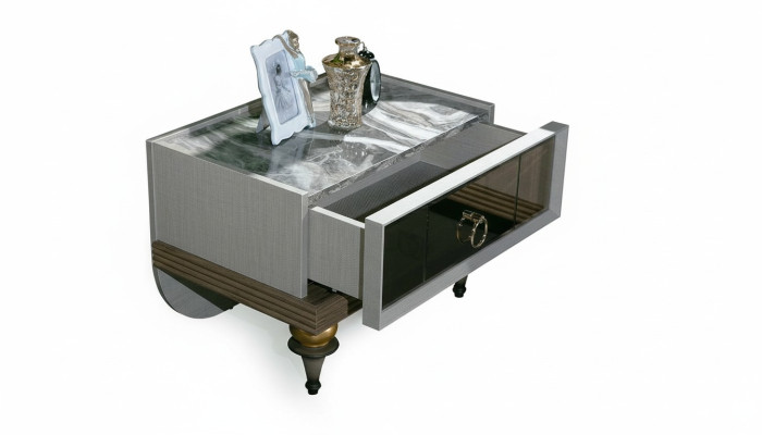 Luxe tafel nachtkastje ontwerp bijzettafel slaapkamer console tafels
